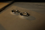 Edge 方圓圈耳環 — 925純銀男士耳環 | Luomo Silver Jewelry