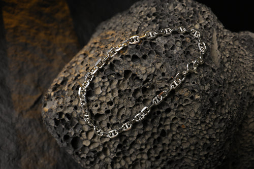Axis 結構鏈手環 — 925純銀男士手環 | Luomo Silver Jewelry